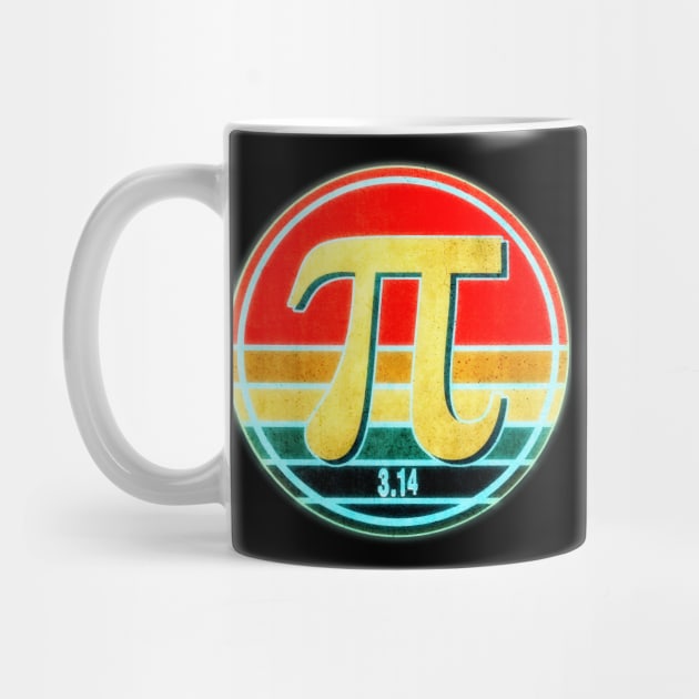 PI Day Retro Sunset Design by mythikcreationz